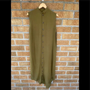 Boys + Arrows maxi button down dress size XS/S